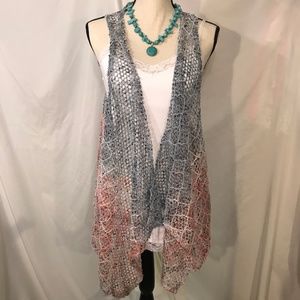 Maurice's Knit Light Ombre Vest Sz XXL